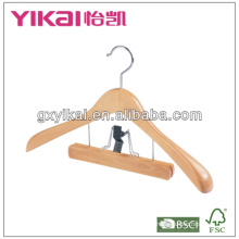 wooden clothes hanger with BSCI,FSC,BRC